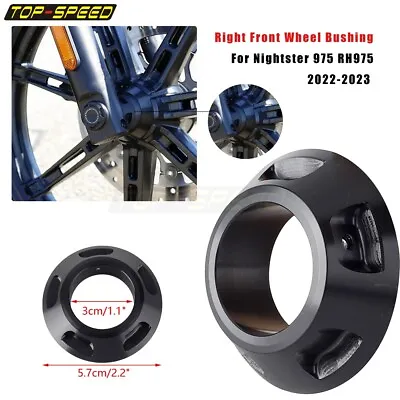 $17.66 • Buy Black Motorcycle Front Right Wheel Sleeve Cover For Harley Nightster 975 RH975
