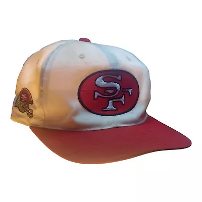 San Francisco 49ers NFL Hat Vintage Large Logo Snapback White American Needle • $112.50