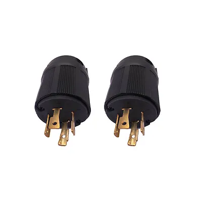 2-pk NEMA L15-30P Male Plug 30A 250V Locking Generator Plug L15-30 • $16.99