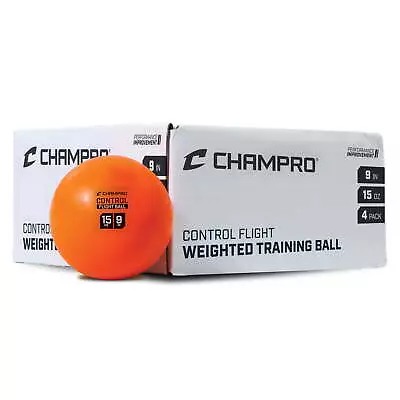 Champro Sports Weighted Control Flight Balls 15 Oz 4 Pack Orange • $32.24