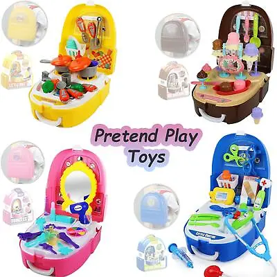 £9.99 • Buy Pretend Play Role Play Makeup, Kitchen Ice Cream, Doctor Toy Set Girls Boys Gift