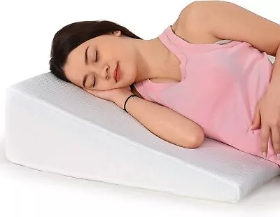 Bed Wedge Pillow Acid Reflux Heartburn Snoring Ultra Soft Soft Removable Cover • £68.12