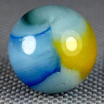 Vintage Marble: NM 5/8 Kokomo Patch Blue Yellow -One Killer Old Mib • $29.97