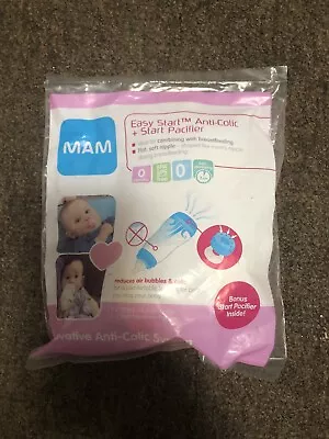 MAM Easy Start Anti Colic Bottle 4.5oz & Pacifier Set Newborn 2pc White • $5