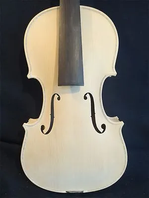Unfinished White Violin Project European Tonewood Hand Made 4/4 Full Size • $763.08