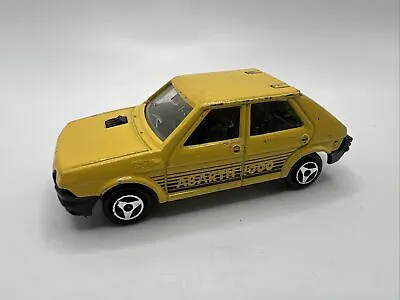 Vintage Majorette Diecast Fiat Ritmo Abarth 2000 Yellow No. 239 Made In France • $14