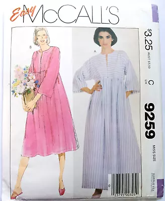 Vintage McCall's 9259 Caftan Muumuu Zip Robe Pattern Size M 14 16 Uncut • $9.99