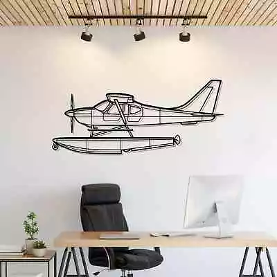 Wall Art Home Decor 3D Acrylic Metal Plane Aircraft USA Silhouette Sportsman 2+2 • $87.99