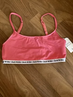 £12 • Buy Jack Wills Bralet/Bralette - Size 8 - Pink BNWT