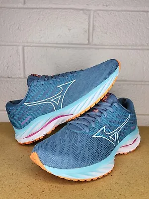 Mizuno Wave Rider 26 411377 5Z00 Blue Running Shoes Womens Size 9 • $29.99