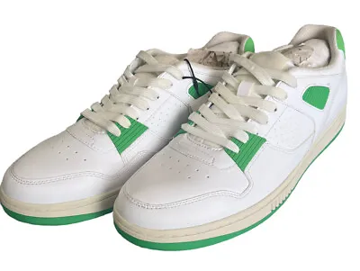 $50.46 • Buy ZARA Retro White Green Sneakers Mens Size 10 EU 43 Low Lace Running Shoes New