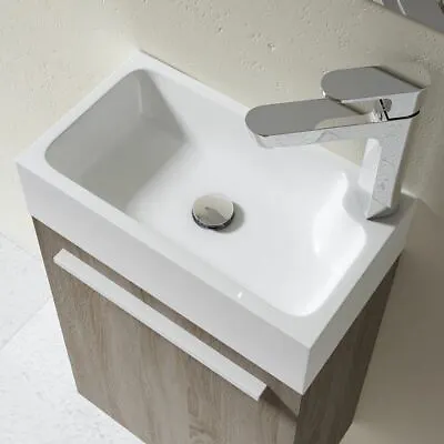 £65.85 • Buy Cloakroom Wash Sink Basin Vanity Stone Resin Countertop Small Designed 460x260mm