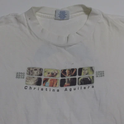 $40 • Buy Vintage 2000 Christina Aguilera T-Shirt Concert Tour Pop Rock Dance XL