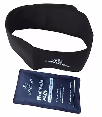 Hot Cold Gel Pack Wrap Belt Compress Ice Heat Reusable Knee Ankle Elbow Neck New • £10.95