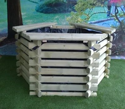 Norlog 75 Gallon Raised Wooden Pond Garden Water Feature *easy Assembly* • £311.99