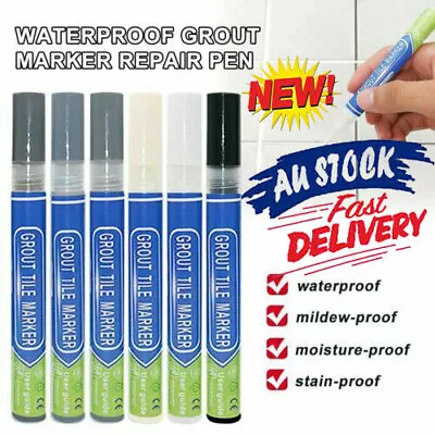 Tile Styling Pen Bathroom Waterproof And Mildew Grout Marker Repair Pen JQ • $8.66