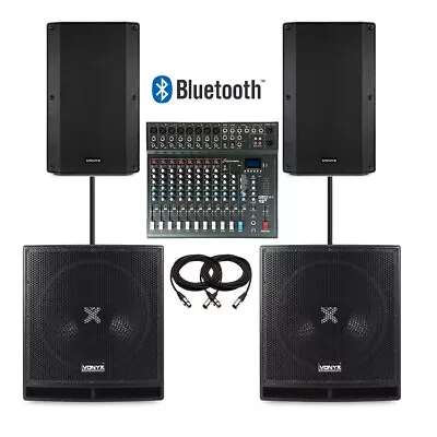 12 Channel Live Band PA System - CLUB XS12+ With 18  Subs & 15  Tops • £1619