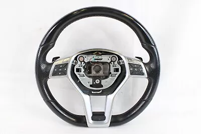 12-18 Mercedes W204 C250 SLK250 CLS550 AMG Sport Steering Wheel Flat Bottom OEM • $212.49