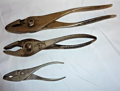 3 Vacuum Grip Pliers Forged Steel Products Co. Newport PA USA Pre Snap-On 1921 • $59