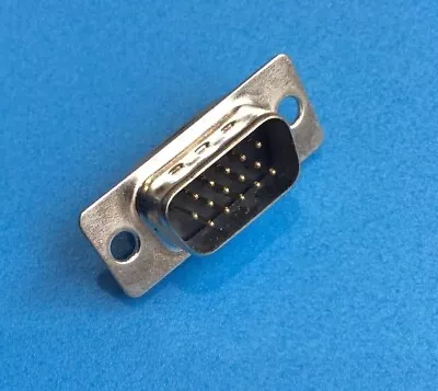 HD15 High Density D-Sub 15-Pin VGA Male Connector/Plug Solder Bucket (CN00779) • £2.49