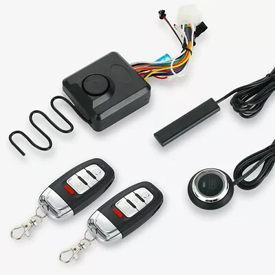 Motorcycle Smart Keyless Anti-theft Alarm Security System Remote Start Engine    • $69.20