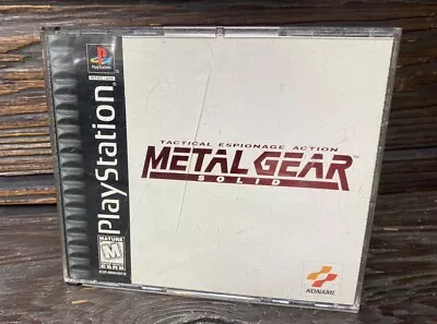 Metal Gear Solid PlayStation 1 PS1 Black Label Game Complete No Manual • $34.99