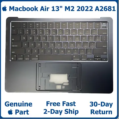 ✅  Macbook Air 13  M2 2022 A2681 Keyboard Palmrest Top Case Midnight ✅ ⭐⭐⭐⭐⭐ • $196