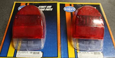 PAIR 71-72 VW Super Beetle VW Bug Tail Light Lens Red White LEFT & RIGHT • $69.86