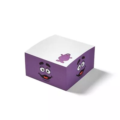 McDonald's Grimace Post-It Notes Pad Half Cube - NEW • $14