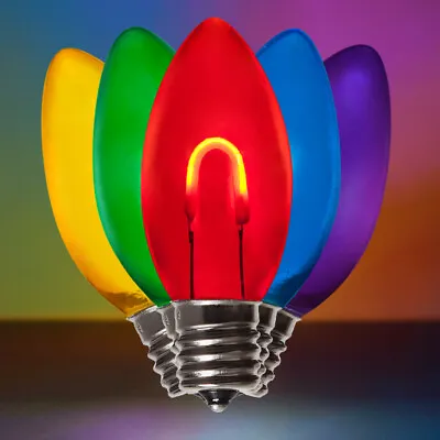 LED Shatterproof FlexFilament C9 Vintage Edison Christmas Light Bulbs 5 Pack • $14.99