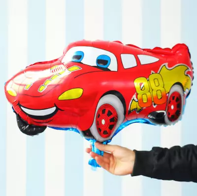 Huge Disney Cars Foil Balloon Lightning McQueen Birthday Party Decor Helium/Air • £2.18