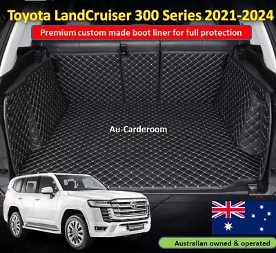 Fits Toyota LandCruiser 300 Series 2021- 2024 Custom Made Trunk Liner Boot Mats • $159