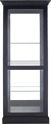 Howard Miller Berends Curio Cabinet 680477 Black Satin Vertical 5 Level Case • $1499