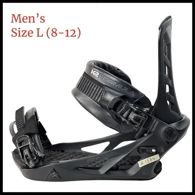 #1564 K2 Formula Mens Snowboard Bindings Size L (8-12) • $124.95