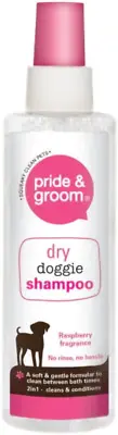 £6.68 • Buy Pride & Groom Dry Doggie Shampoo Spray Raspberry 200ml