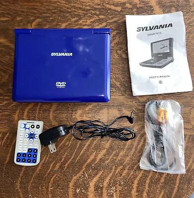 Sylvania Portable 7” Rechargeable DVD Player -SDVD7015 Tested & Working -No Cord • $50