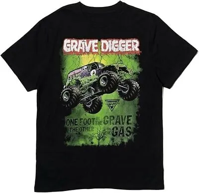 Monster Jam Trucks Grave Digger Pullover Graphic T-Shirt • $26.99