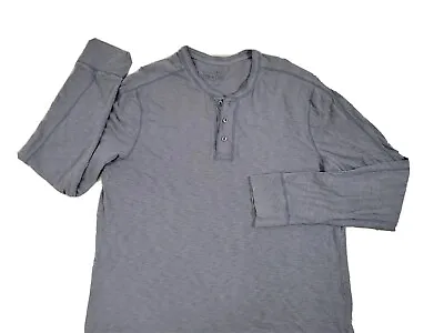 Converse One Star Men's XL Henley T Shirt Long Sleeve Slub Cotton Tee Gray • $16.56