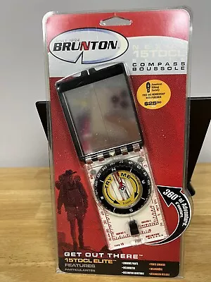 NIB Brunton 15TDCL Compass Made In Sweden Mirror Compass Scales Hiking Camping • $49.99
