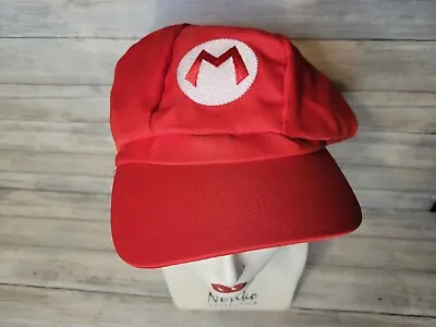 Super Mario Bros Mario Hat Newsboy Cap Cosplay Costume Red Adult Size • $14