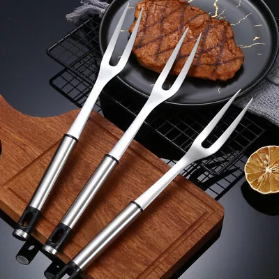 Stainless Steel Meat Fork For BBQ And Roasting-VC • $7.99