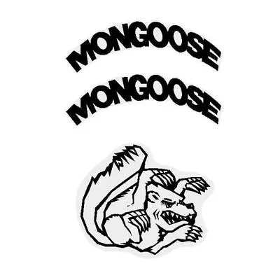 Mongoose - Mid School Stem Cap And Threadless Cap Decals BLACK Decal • $10