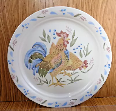 Corelle 10 1/4  CHICKEN HEN ROOSTER COUNTRY MORNING Dinner Plate • $12