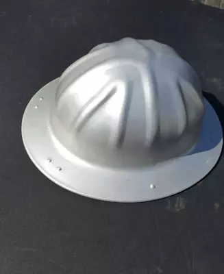 Vintage Aluminum Hard Hat BF McDonald Wide Brim Los Angeles • $115