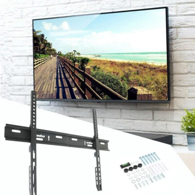 $20.97 • Buy 27 -70  Inch Black Slimline LED LCD Plasma TV Slim Flat Wall Mount Bracket 50KG