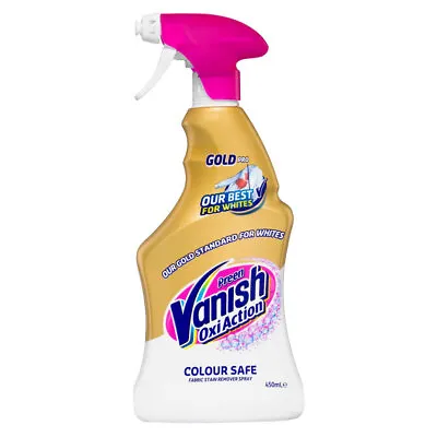 Vanish Preen Oxi Action 450ml Gold Pro Stain Remover Colour Safe For Clothes • $13