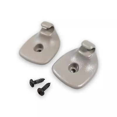 2000-2005 Dodge Neon Sun Visor Mount Hook Clip Set Pair Beige W/Screws • $28.45