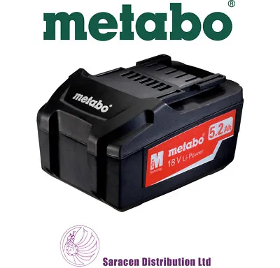 £60.43 • Buy Metabo 18 V 5.2 Ah Li-power Genuine Battery Pack - 625592000