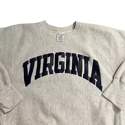 Vintage 1990s University Of Virginia Reverse Weave Crewneck Pullover  • $50