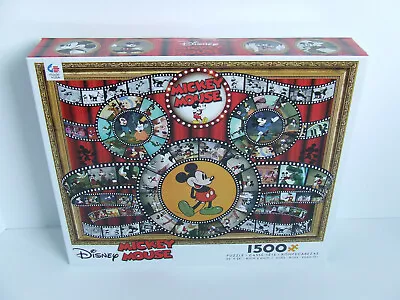 Ceaco Disney Mickey Mouse Movie Reel Jigsaw Puzzle 1500 Pieces Free Shipping • $24.97